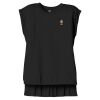 Women's Flowy Muscle Tee With Rolled Cuffs Thumbnail