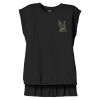 Women's Flowy Muscle Tee With Rolled Cuffs Thumbnail