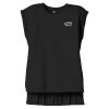 Women's Flowy Muscle Tee With Rolled Cuffs Thumbnail