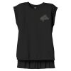 Women's Flowy Muscle Tee With Rolled Cuffs Thumbnail