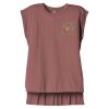 Women's Flowy Muscle Tee With Rolled Cuffs Thumbnail