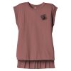 Women's Flowy Muscle Tee With Rolled Cuffs Thumbnail
