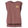 Women's Flowy Muscle Tee With Rolled Cuffs Thumbnail