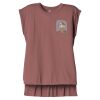 Women's Flowy Muscle Tee With Rolled Cuffs Thumbnail