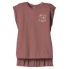 Women's Flowy Muscle Tee With Rolled Cuffs Thumbnail