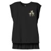 Women's Flowy Muscle Tee With Rolled Cuffs Thumbnail