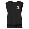 Women's Flowy Muscle Tee With Rolled Cuffs Thumbnail