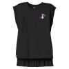 Women's Flowy Muscle Tee With Rolled Cuffs Thumbnail