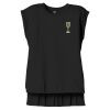 Women's Flowy Muscle Tee With Rolled Cuffs Thumbnail