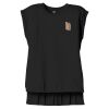 Women's Flowy Muscle Tee With Rolled Cuffs Thumbnail