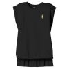 Women's Flowy Muscle Tee With Rolled Cuffs Thumbnail