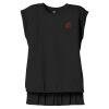Women's Flowy Muscle Tee With Rolled Cuffs Thumbnail