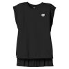Women's Flowy Muscle Tee With Rolled Cuffs Thumbnail