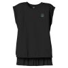Women's Flowy Muscle Tee With Rolled Cuffs Thumbnail