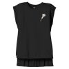 Women's Flowy Muscle Tee With Rolled Cuffs Thumbnail