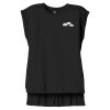 Women's Flowy Muscle Tee With Rolled Cuffs Thumbnail