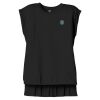Women's Flowy Muscle Tee With Rolled Cuffs Thumbnail