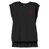 Women's Flowy Muscle Tee With Rolled Cuffs Thumbnail