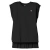 Women's Flowy Muscle Tee With Rolled Cuffs Thumbnail