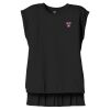 Women's Flowy Muscle Tee With Rolled Cuffs Thumbnail