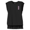 Women's Flowy Muscle Tee With Rolled Cuffs Thumbnail