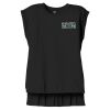 Women's Flowy Muscle Tee With Rolled Cuffs Thumbnail