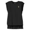 Women's Flowy Muscle Tee With Rolled Cuffs Thumbnail