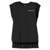 Women's Flowy Muscle Tee With Rolled Cuffs Thumbnail