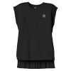 Women's Flowy Muscle Tee With Rolled Cuffs Thumbnail