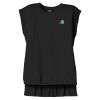 Women's Flowy Muscle Tee With Rolled Cuffs Thumbnail