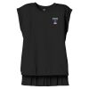 Women's Flowy Muscle Tee With Rolled Cuffs Thumbnail