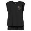 Women's Flowy Muscle Tee With Rolled Cuffs Thumbnail