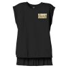Women's Flowy Muscle Tee With Rolled Cuffs Thumbnail