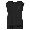 Women's Flowy Muscle Tee With Rolled Cuffs Thumbnail
