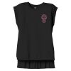 Women's Flowy Muscle Tee With Rolled Cuffs Thumbnail