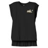 Women's Flowy Muscle Tee With Rolled Cuffs Thumbnail