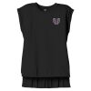 Women's Flowy Muscle Tee With Rolled Cuffs Thumbnail
