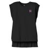 Women's Flowy Muscle Tee With Rolled Cuffs Thumbnail