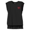 Women's Flowy Muscle Tee With Rolled Cuffs Thumbnail