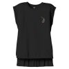 Women's Flowy Muscle Tee With Rolled Cuffs Thumbnail