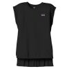 Women's Flowy Muscle Tee With Rolled Cuffs Thumbnail