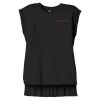 Women's Flowy Muscle Tee With Rolled Cuffs Thumbnail