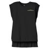 Women's Flowy Muscle Tee With Rolled Cuffs Thumbnail