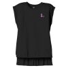 Women's Flowy Muscle Tee With Rolled Cuffs Thumbnail