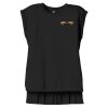 Women's Flowy Muscle Tee With Rolled Cuffs Thumbnail