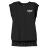 Women's Flowy Muscle Tee With Rolled Cuffs Thumbnail