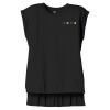 Women's Flowy Muscle Tee With Rolled Cuffs Thumbnail