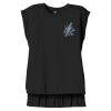 Women's Flowy Muscle Tee With Rolled Cuffs Thumbnail