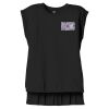 Women's Flowy Muscle Tee With Rolled Cuffs Thumbnail