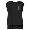 Women's Flowy Muscle Tee With Rolled Cuffs Thumbnail
